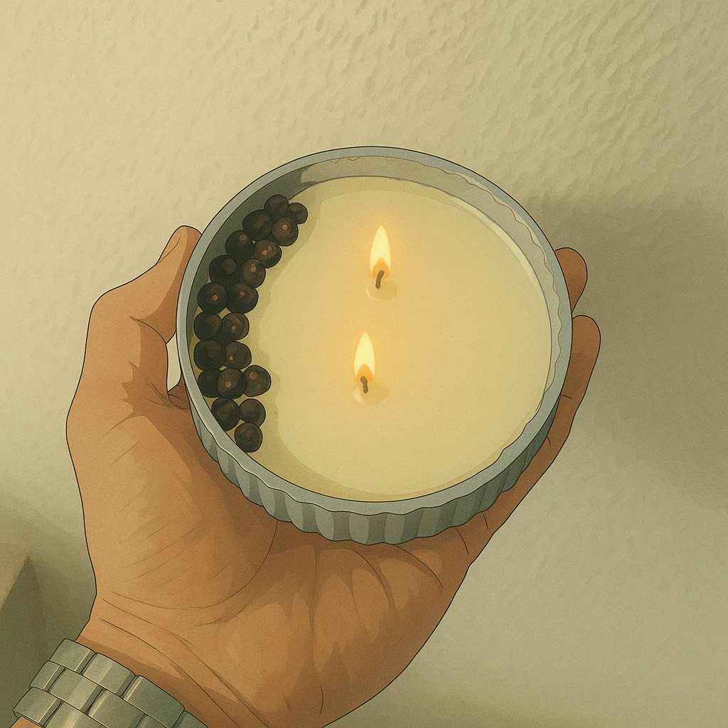 Velas ecológicas hechas a mano con ingredientes naturales y sostenibles. Velas naturales artesanales con cera vegetal y aromas esenciales. Velas aromáticas naturales con esencias florales en frascos decorativos. Velas artesanales hechas a mano con cera natural y aromas únicos.